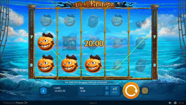 Игровой интерфейс Lucky Pirates! 7