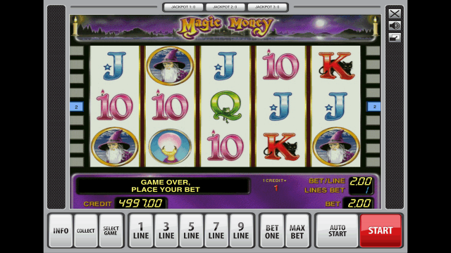 Игровой интерфейс Magic Money 2