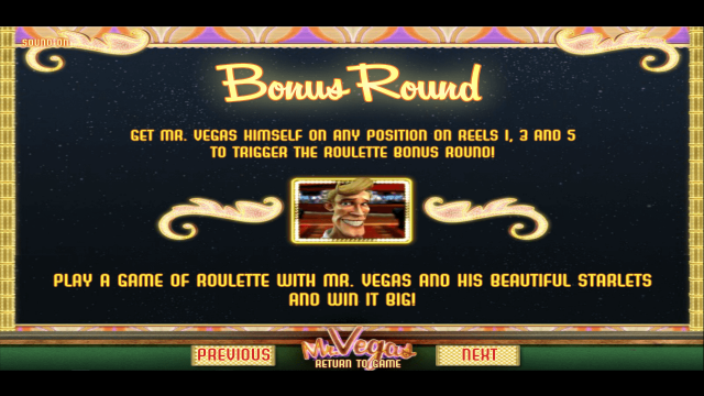Бонусная игра Mr. Vegas 5