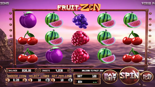 Характеристики слота Fruit Zen 7