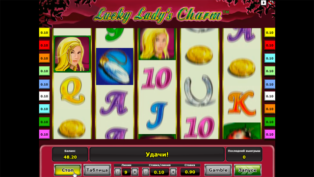 Характеристики слота Lucky Lady's Charm 3